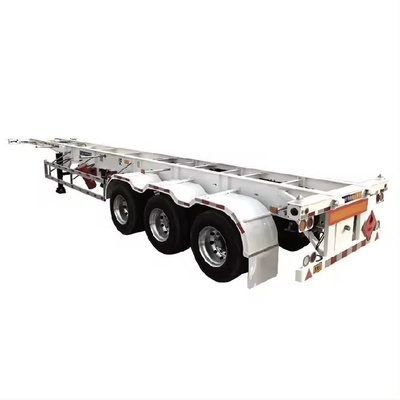 Capacidad de carga de 50 T 40 FT Chasis esqueleto Semirremolque para el transporte de contenedores
