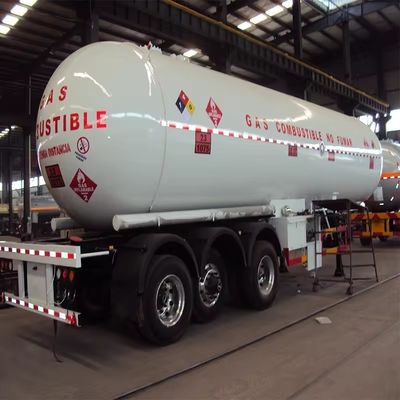 Cisterna de combustible de gas licuado de 3 ejes 42000L 45000L Cisterna de petróleo de gasolina Semi-remolque