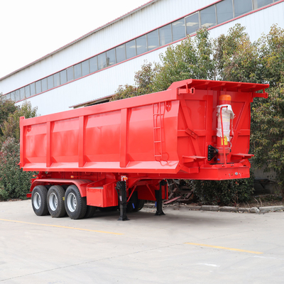 Tractor de 60 a 80 toneladas de descarga hidráulica lateral con remolque de remolque de remolque trasero con remolque de remolque de remolque ISO certificado