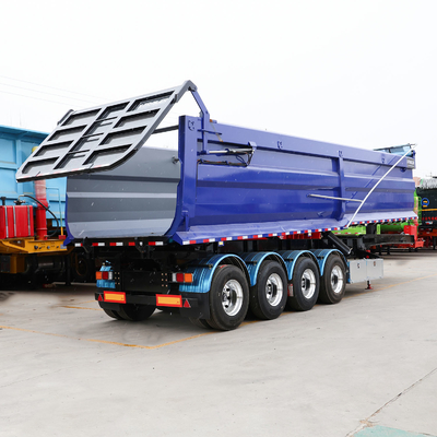 351-450hp remolque de descarga de remolque hidráulico 35 45cbm remolque de descarga trasero en forma de U