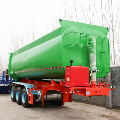 40 a 80 toneladas en forma de U Semi camión remolque para el transporte de carbón de roca de arena dentro de uno