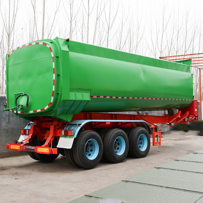 40 a 80 toneladas en forma de U Semi camión remolque para el transporte de carbón de roca de arena dentro de uno