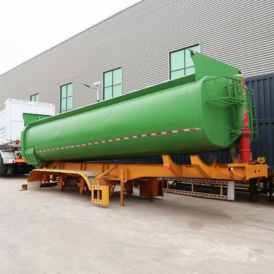 40 a 80 toneladas en forma de U Semi camión remolque para el transporte de carbón de roca de arena dentro de uno