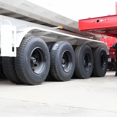 351-450hp camión de descarga trasero semi remolque con 4 ejes 40cbm 80tons
