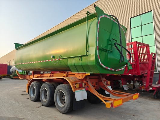 2/3 Ejes Camión de descarga trasero Semirremolque para el transporte de carbón/minero/materiales de construcción