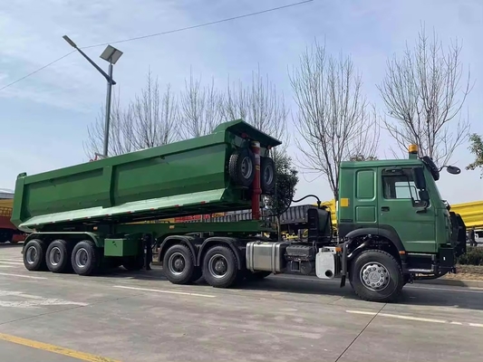 2/3 Ejes Camión de descarga trasero Semirremolque para el transporte de carbón/minero/materiales de construcción