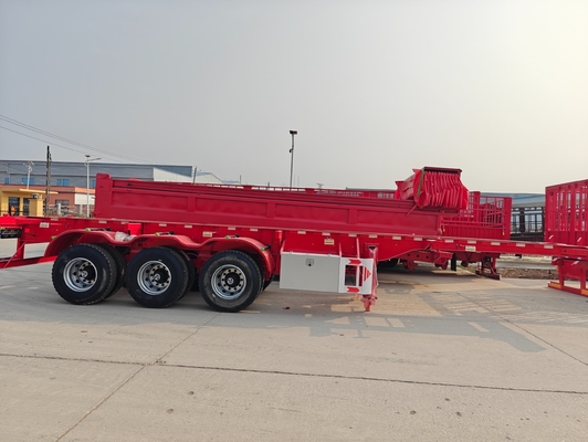 Contenedor personalizable de 3 ejes 40FT Semi remolque esqueleto con solicitud personalizada
