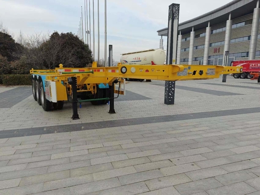 Contenedor personalizable de 3 ejes 40FT Semi remolque esqueleto con solicitud personalizada