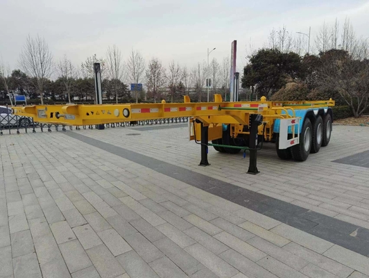 Capacidad de carga de 50 T 40 FT Chasis esqueleto Semirremolque para el transporte de contenedores