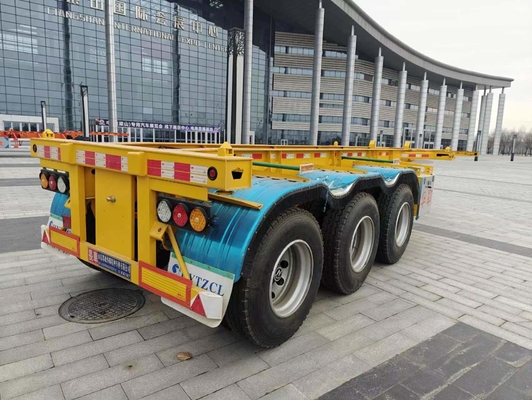 Camión esqueleto de 40 pies 45 toneladas Semicontenedor Chasis Remolque con 12 neumáticos