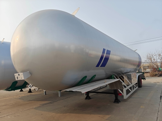 1.61MPa Presión de diseño Tanque de almacenamiento de GLP en semirremolque para el transporte de gas de cocina