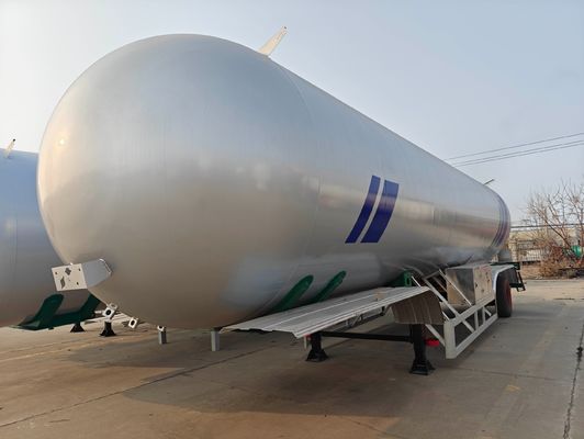 3 Ejes Transporte de gas 61.9 M3 Semirremolque para GLP ABS Sistema de frenado antibloqueo incluido