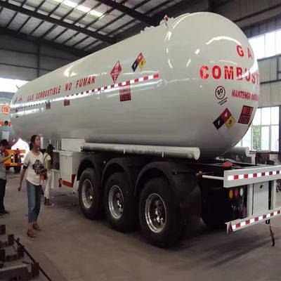 Semirremolque de transporte de gas de 3 ejes para el mercado de Tanzania