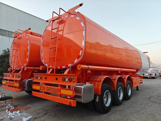Caminante 1820mm Maxway Tanque de combustible de aluminio Cisterna de petróleo Semi remolque 42000 45000 litros Ventas