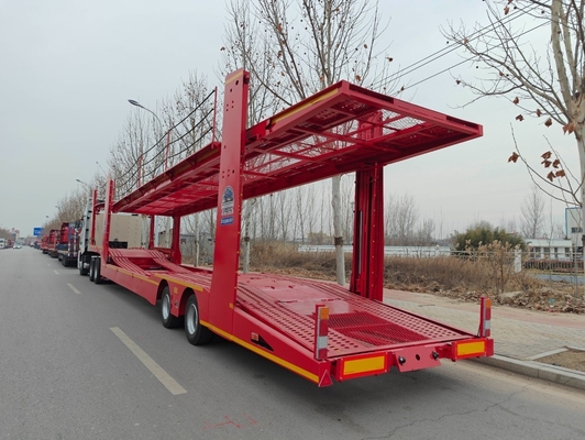 3 Ejes de transporte de camiones camión remolque semirremolque para el transporte de vehículos de carga de 50 T