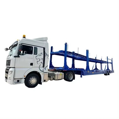 Con arreglo a la norma ISO/TS16949, doble de 2 ejes 8-12 coches semirremolque para transporte