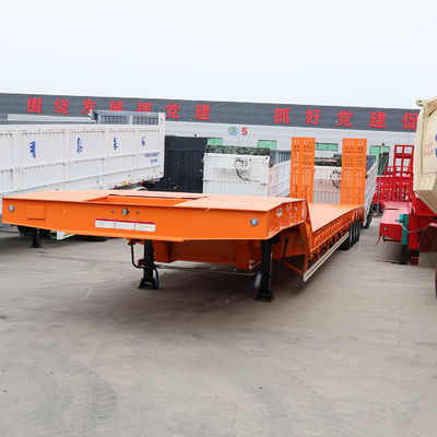 Autodumping 4 Eje Lowboy puede extenderse semirremolque de lecho bajo Un año de servicio postventa