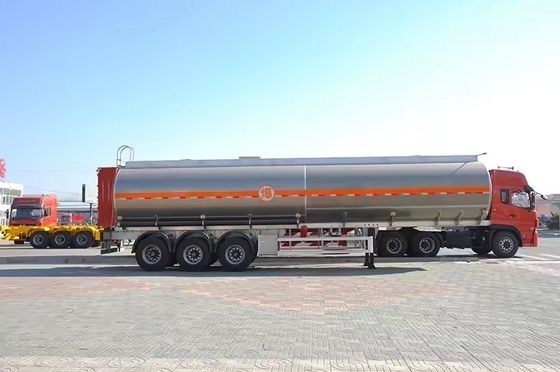 Camión de tanque de combustible de 45 m3 Semirremolque con válvula de aire API y certificación ISO9001