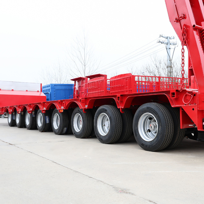 3 Ejes 60 toneladas 100 toneladas 18 metros Eje de baja altura Lowboy Eje de baja altura Camión de baja altura Semi remolque ISO9001 Aprobado