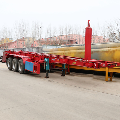 Tri Axles Car Carrier Esqueleto estructura Semi remolque con 12 neumáticos y personalización