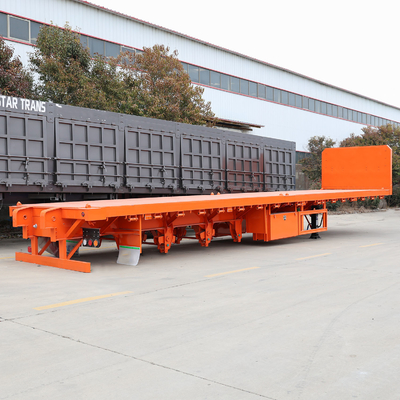 Capacidad de carga de 50T 3 Ejes Dolly Conectar semirremolque de lecho bajo con válvula de frenado Wabco