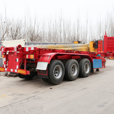 Capacidad de carga de 50 T 3 ejes Camión de lecho bajo Semirremolques con función de no dumping