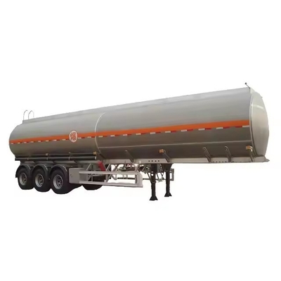 Alquiler personalizado de aleación de aluminio 3/4 Ejes de petróleo gasolina combustible diésel tanque semirremolque con 1