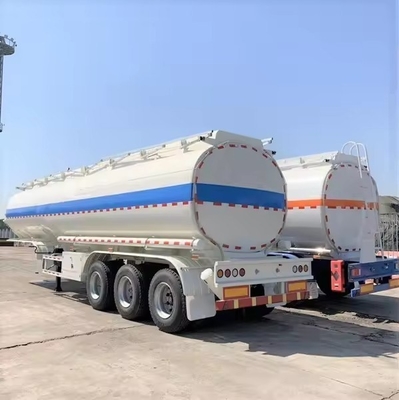 Semi-remolque 40000L tanque de combustible de aceite camión remolque con suspensión aerodinámica 12 número de neumático