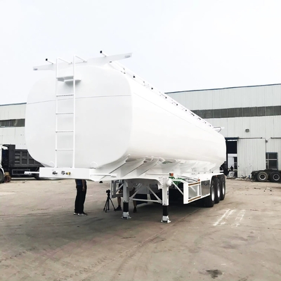 Semi-remolque 40000L tanque de combustible de aceite camión remolque con suspensión aerodinámica 12 número de neumático