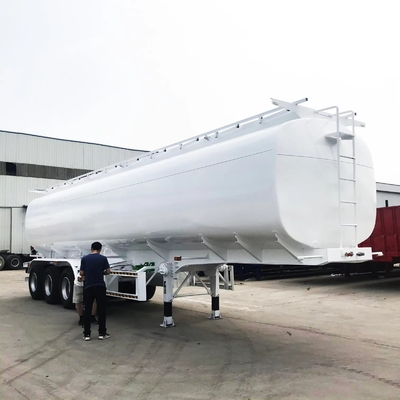 Semi-remolque 40000L tanque de combustible de aceite camión remolque con suspensión aerodinámica 12 número de neumático