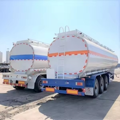 40000 litros 3ejes Tanque de aceite de combustible Semirremolque no automotor con banda de rodamiento 1820mm