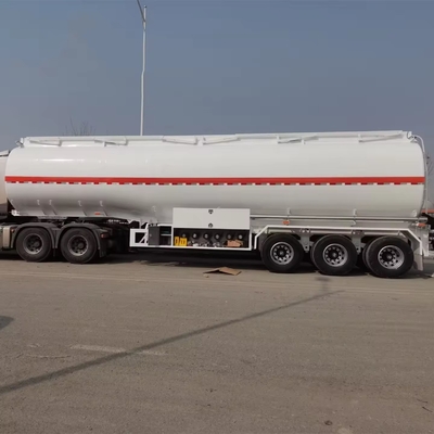 40000 litros 3ejes Tanque de aceite de combustible Semirremolque no automotor con banda de rodamiento 1820mm