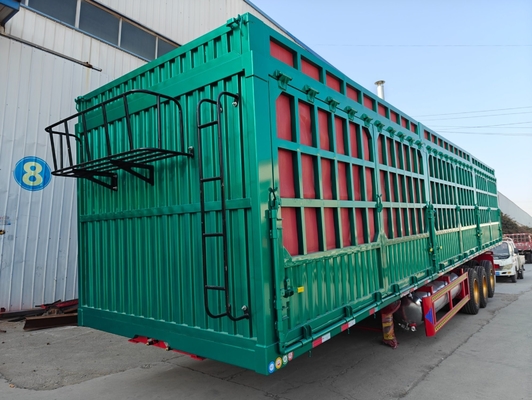 2/3/4 Ejes Cercas comerciales Animales Ganaderos Semirremolque sin ABS Freno antibloqueo
