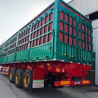 Sistema de frenado antibloqueo ABS Equipado con un semirremolque de transporte de carga de 50 toneladas con pared lateral