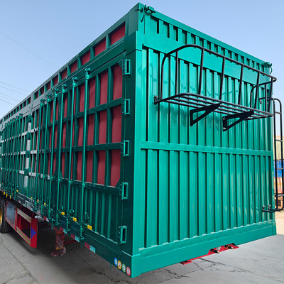 Sistema de frenado antibloqueo ABS Equipado con un semirremolque de transporte de carga de 50 toneladas con pared lateral
