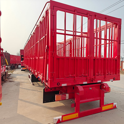 3 ejes 4 ejes Pared lateral Semirremolque de carga Semirremolque de camión Tailer con 12 neumáticos