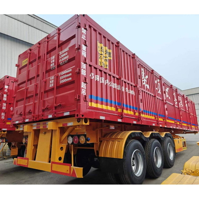 13000*2500*3250mm Top Stake Fence Cargo Ganado Semirremolque con cuello de ganso Durable