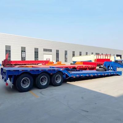 Semiremolque de cama plana para contenedores BPW/Fuwa de 20 FT o 40 FT con ejes y sistema de bloqueo