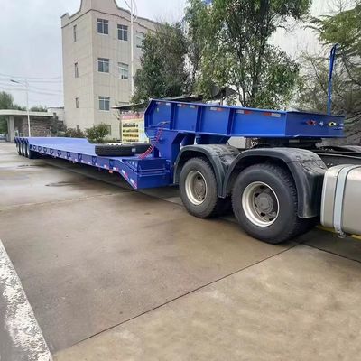 Semiremolque de cama plana para contenedores BPW/Fuwa de 20 FT o 40 FT con ejes y sistema de bloqueo