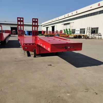 Semiremolque de carga pesada 2024 con cama plana en África Remolque de camión de transporte de contenedores de 40 pies