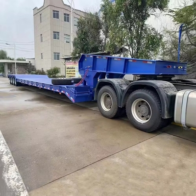 12 neumáticos de trabajo pesado personalizado multifunción 40FT 3 4 eje Lowboy semirremolque de cama baja