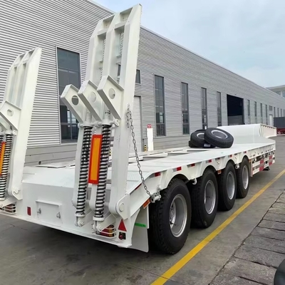 12 neumáticos de trabajo pesado personalizado multifunción 40FT 3 4 eje Lowboy semirremolque de cama baja