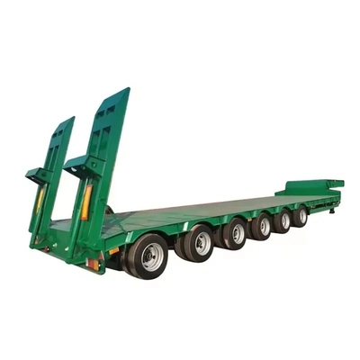 12 neumáticos de trabajo pesado personalizado multifunción 40FT 3 4 eje Lowboy semirremolque de cama baja